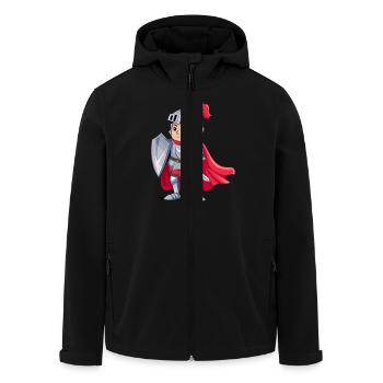 Freundlicher Ritter als Geburtstagsgeschenk Design - Recycelte Männer Softshell-Jacke von Stanley/Stella - Schwarz - Vorne - AI Model Male 185 light (185cm)