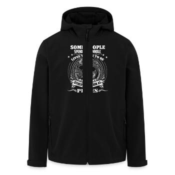 Pisces Born As Pisces Horoscope Sign Of Zodiac - Men’s Recycled Softshell Jacket by Stanley/Stella - black - Front - AI Model Male 185 light (185cm)