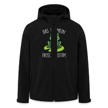 Karneval Kostüm Frosch DAS IST MEIN FROSCH KOSTÜM - Recycelte Männer Softshell-Jacke von Stanley/Stella - Schwarz - Vorne - AI Model Male 185 light (185cm)