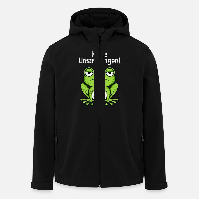 Faschings Kostüm KEINE UMARMUNGEN Lustiges - Recycelte Männer Softshell-Jacke von Stanley/Stella - Schwarz