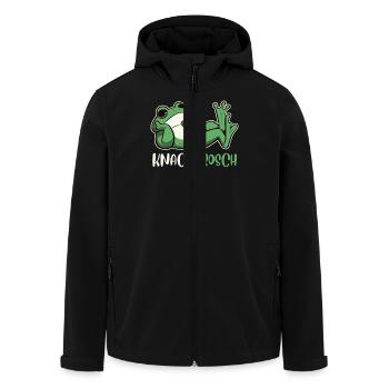 Froschkostüm Fasching KNACKFROSCH Karneval - Recycelte Männer Softshell-Jacke von Stanley/Stella - Schwarz - Vorne - AI Model Male 185 light (185cm)