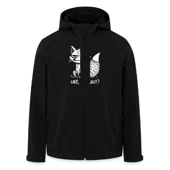 Fox Unamused Like Seriously Judging Sarcastic - Recycelte Männer Softshell-Jacke von Stanley/Stella - Schwarz - Vorne - AI Model Male 185 light (185cm)