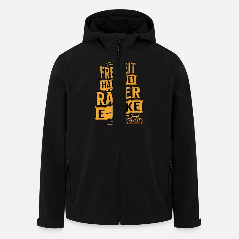 E-Bike E-Biker - Men’s Recycled Softshell Jacket by Stanley/Stella - black