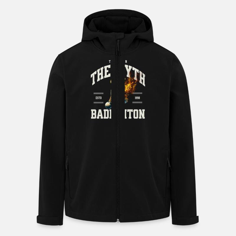 Badminton - Recycelte Männer Softshell-Jacke von Stanley/Stella - Schwarz