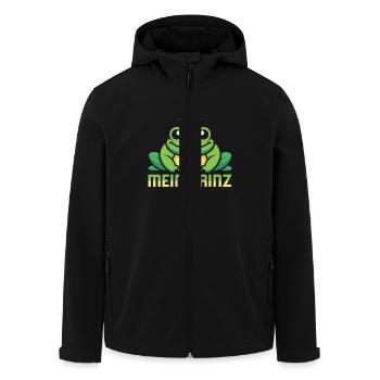 Karneval Party Männer MEIN PRINZ Lustiges Frosch - Recycelte Männer Softshell-Jacke von Stanley/Stella - Schwarz - Vorne - AI Model Male 185 light (185cm)