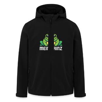Karneval Party Männer MEIN PRINZ Lustiges Frosch - Recycelte Männer Softshell-Jacke von Stanley/Stella - Schwarz - Vorne - AI Model Male 185 light (185cm)