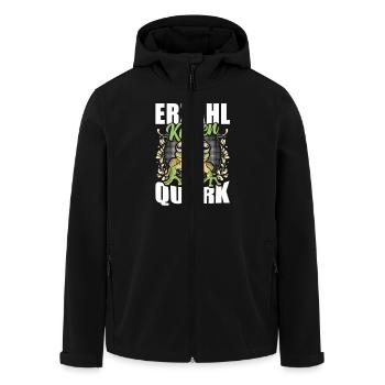 Froschkostüm Karneval ERZÄHL KEINEN QUARK Lustig - Recycelte Männer Softshell-Jacke von Stanley/Stella - Schwarz - Vorne - AI Model Male 185 light (185cm)