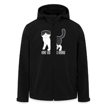 Got Scottish Fold Cat - Men’s Recycled Softshell Jacket by Stanley/Stella - black - Front - AI Model Male 185 light (185cm)