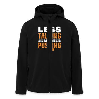 Less Talking More Pushing Sewer System Septic Tank - Recycelte Männer Softshell-Jacke von Stanley/Stella - Schwarz - Vorne - AI Model Male 185 light (185cm)