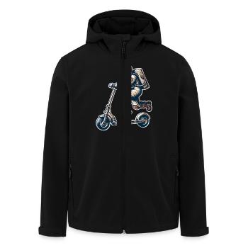 E-Scooter E-Scooter Trottinette Astronaute - Veste softshell homme en polyester recyclé Stanley/Stella - noir - Devant - AI Model Male 185 light (185cm)