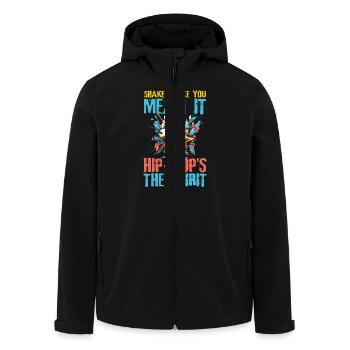 Shake It Like You Mean It Hip Hop's The Spirit - Recycelte Männer Softshell-Jacke von Stanley/Stella - Schwarz - Vorne - AI Model Male 185 light (185cm)