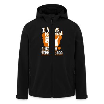 I Was Normal 3 Scottish Terriers Ago - Men’s Recycled Softshell Jacket by Stanley/Stella - black - Front - AI Model Male 185 light (185cm)