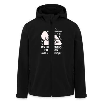 Shih Tzu Shirt My Mom Said I am A Baby - Men’s Recycled Softshell Jacket by Stanley/Stella - black - Front - AI Model Male 185 light (185cm)