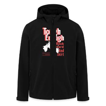 Scottish Terrier Tough Enough - Men’s Recycled Softshell Jacket by Stanley/Stella - black - Front - AI Model Male 185 light (185cm)