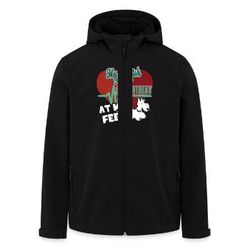 Scottish Terrier Dog A Heartbeat At My Feet - Men’s Recycled Softshell Jacket by Stanley/Stella - black - Front - AI Model Male 185 light (185cm)