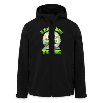 Froschkostüm KÖNIG DES TEICHS Lustiges Karneval - Recycelte Männer Softshell-Jacke von Stanley/Stella - Schwarz - Vorne - AI Model Male 185 light (185cm)