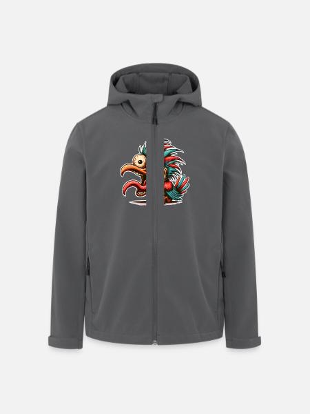 Crazy Bird - Men’s Recycled Softshell Jacket by Stanley/Stella - black