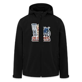 PLÂTRES POUR TOUT LE CORPS - Veste softshell homme en polyester recyclé Stanley/Stella - noir - Devant - AI Model Male 185 light (185cm)
