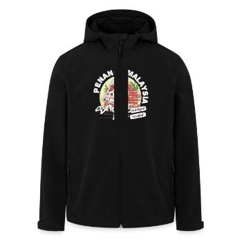 Totenkopf graffiti malaysische Kunst - Recycelte Männer Softshell-Jacke von Stanley/Stella - Schwarz - Vorne - AI Model Male 185 light (185cm)
