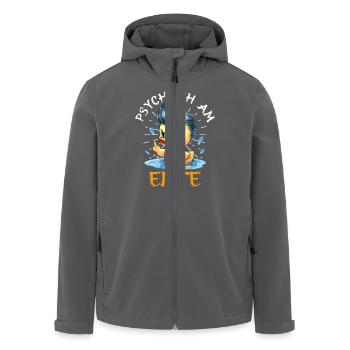Karneval Ente PSYCHISCH AM ENTE Lustiges - Recycelte Männer Softshell-Jacke von Stanley/Stella - Schwarz - Vorne - AI Model Male 185 light (185cm)