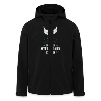 Das ist mein Meerjungfrauen Kostüm - Recycelte Männer Softshell-Jacke von Stanley/Stella - Schwarz - Vorne - AI Model Male 185 light (185cm)