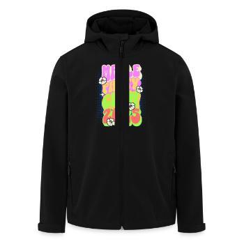 Malle 2025 Mallorca Party Crew - Recycelte Männer Softshell-Jacke von Stanley/Stella - Schwarz - Vorne - AI Model Male 185 light (185cm)