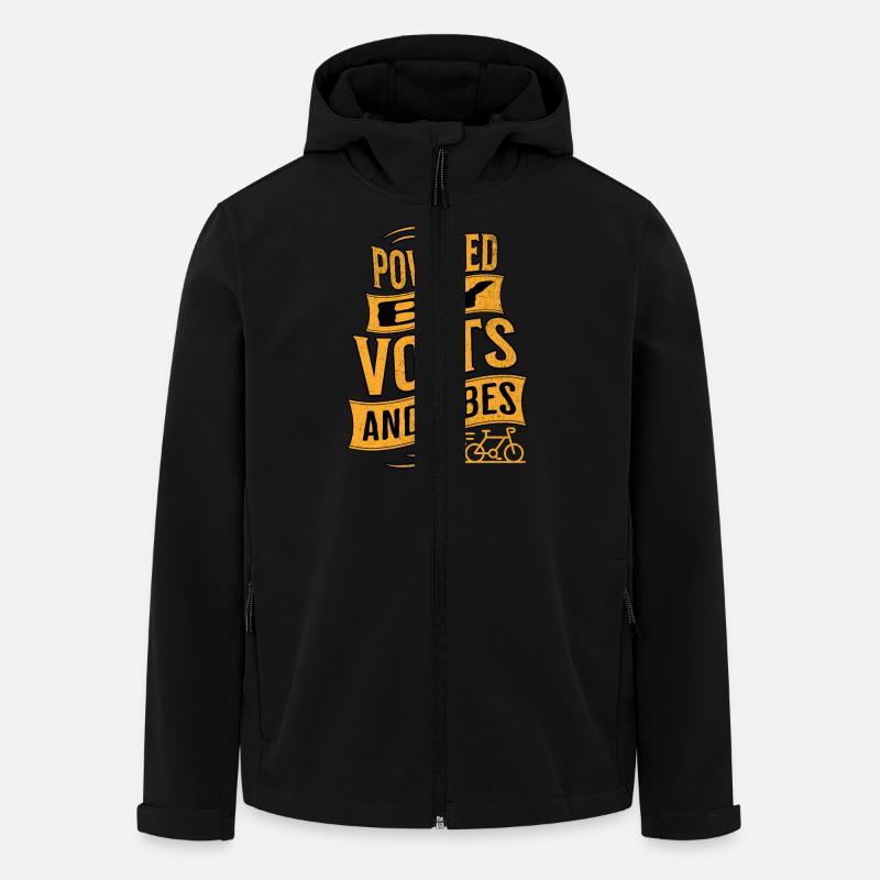 E-Bike E-Biker - Veste softshell homme en polyester recyclé Stanley/Stella - noir