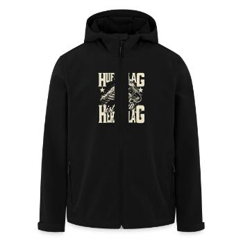 Your hoof beat - Men’s Recycled Softshell Jacket by Stanley/Stella - black - Front - AI Model Male 185 light (185cm)