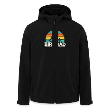 Bird Dad Design - Perfect for Bird Enthusiasts - Men’s Recycled Softshell Jacket by Stanley/Stella - black - Front - AI Model Male 185 light (185cm)
