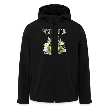 Karneval Kostüm FROSCHKÖNIGIN Lustiges Fasching - Recycelte Männer Softshell-Jacke von Stanley/Stella - Schwarz - Vorne - AI Model Male 185 light (185cm)