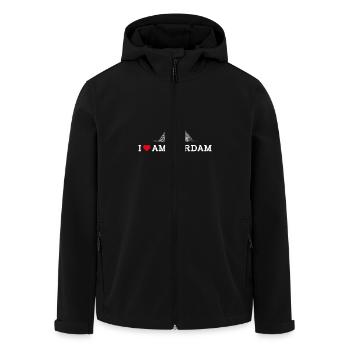 I Love Eiffelturm Niederlande Coole Amsterdam Flagge - Recycelte Männer Softshell-Jacke von Stanley/Stella - Schwarz - Vorne - AI Model Male 185 light (185cm)