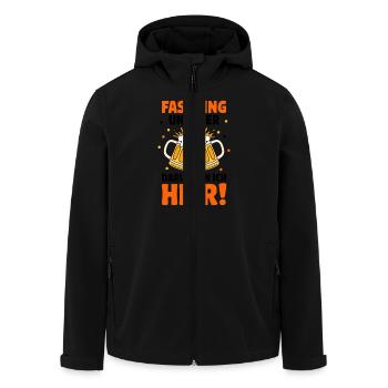 Carnaval et carnaval de la bière - Veste softshell homme en polyester recyclé Stanley/Stella - noir - Devant - AI Model Male 185 light (185cm)