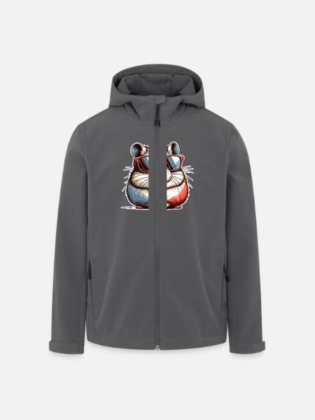 Hamster - Men’s Recycled Softshell Jacket by Stanley/Stella - black