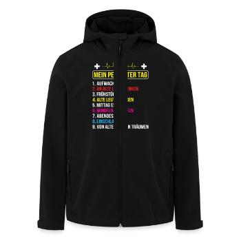 Altenpflege Pfleger Pflegepersonal Pflegekraft - Recycelte Männer Softshell-Jacke von Stanley/Stella - Schwarz - Vorne - AI Model Male 185 light (185cm)