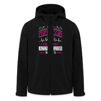 Altenpfleger Geschenk Altenpflege Pflegefachkraft - Recycelte Männer Softshell-Jacke von Stanley/Stella - Schwarz - Vorne - AI Model Male 185 light (185cm)