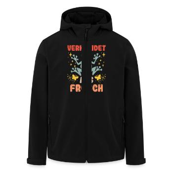 Froschkostüm VERKLEIDET ALS FROSCH Lustiges - Recycelte Männer Softshell-Jacke von Stanley/Stella - Schwarz - Vorne - AI Model Male 185 light (185cm)