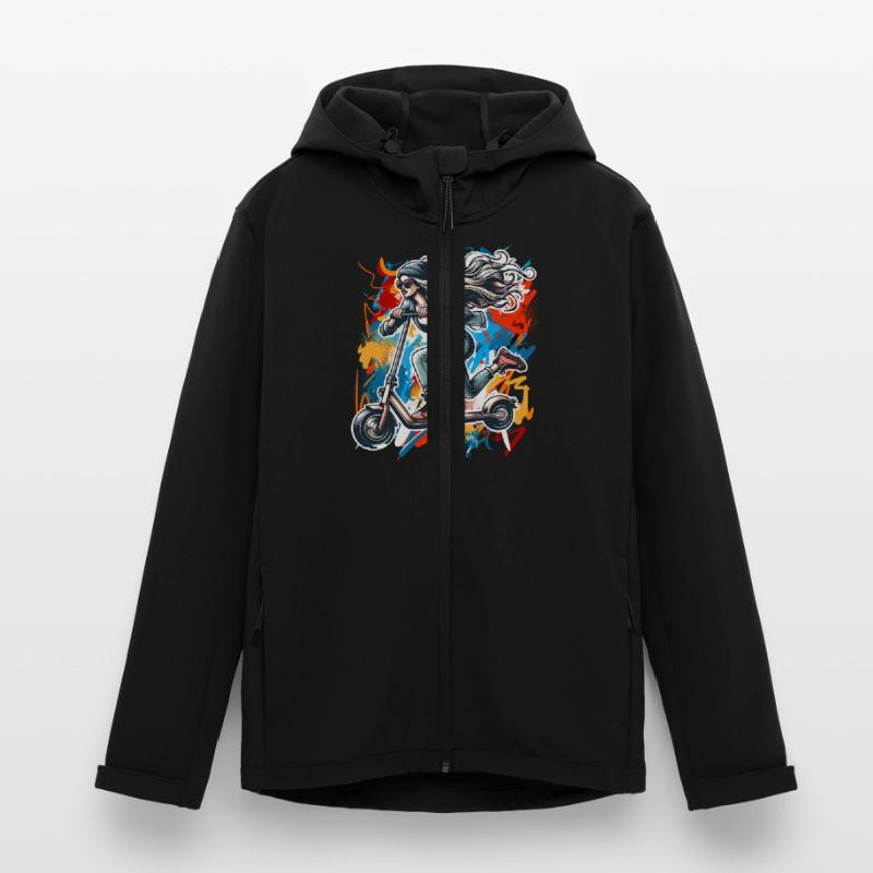 Tretroller E-Scooter E-Roller Recycelte Männer Softshell-Jacke Discoverer von Stanley/Stella