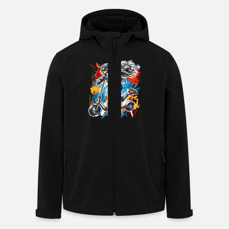 Trottinettes E-Scooters E-Scooters - Veste softshell homme en polyester recyclé Stanley/Stella - noir