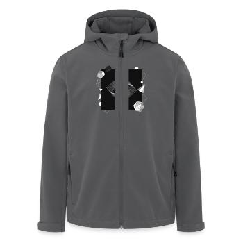 Geometrische Formen Abstrakte Kunst Geometric - Recycelte Männer Softshell-Jacke von Stanley/Stella - Anthrazit - Vorne - AI Model Male 185 light (185cm)