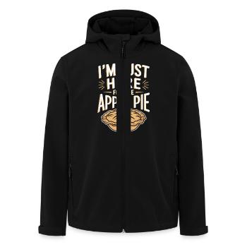Apfelkuchen Spruch Lustiges Apple Pie Geschenk - Recycelte Männer Softshell-Jacke von Stanley/Stella - Schwarz - Vorne - AI Model Male 185 light (185cm)