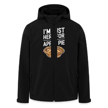 Apfelkuchen Spruch Lustiges Apple Pie Geschenk - Recycelte Männer Softshell-Jacke von Stanley/Stella - Schwarz - Vorne - AI Model Male 185 light (185cm)