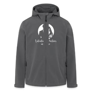 Le partenaire de crime de Valentine - Veste softshell homme en polyester recyclé Stanley/Stella - charbon - Devant - AI Model Male 185 light (185cm)