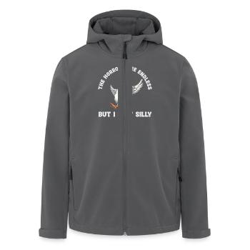 Les horreurs sont sans fin mais je reste bête - Veste softshell homme en polyester recyclé Stanley/Stella - charbon - Devant - AI Model Male 185 light (185cm)