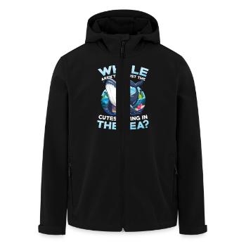 Whale Aren't You Just The Cutest Thing In The Sea - Recycelte Männer Softshell-Jacke von Stanley/Stella - Schwarz - Vorne - AI Model Male 185 light (185cm)