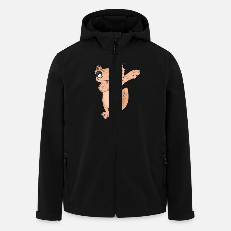 Dabbing kronengecko - Recycelte Männer Softshell-Jacke von Stanley/Stella - Schwarz