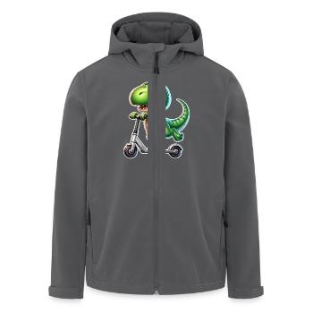 E-Scooter E-Roller Dino T Rex Scooter - Veste softshell homme en polyester recyclé Stanley/Stella - charbon - Devant - AI Model Male 185 light (185cm)