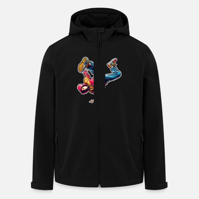 Breakdance - Veste softshell homme en polyester recyclé Stanley/Stella - noir