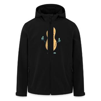Winner Peanut Win Win Success Successful - Men’s Recycled Softshell Jacket by Stanley/Stella - black - Front - AI Model Male 185 light (185cm)