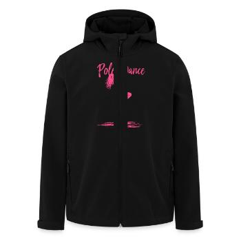 Pole Dance Pole Tänzerin Stangentanz - Recycelte Männer Softshell-Jacke von Stanley/Stella - Schwarz - Vorne - AI Model Male 185 light (185cm)