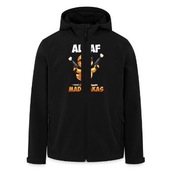 Karneval Enten ALAAF MADAFAKAS Lustiges Kölner - Recycelte Männer Softshell-Jacke von Stanley/Stella - Schwarz - Vorne - AI Model Male 185 light (185cm)
